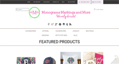 Desktop Screenshot of monogramsmarkingsandmore.com